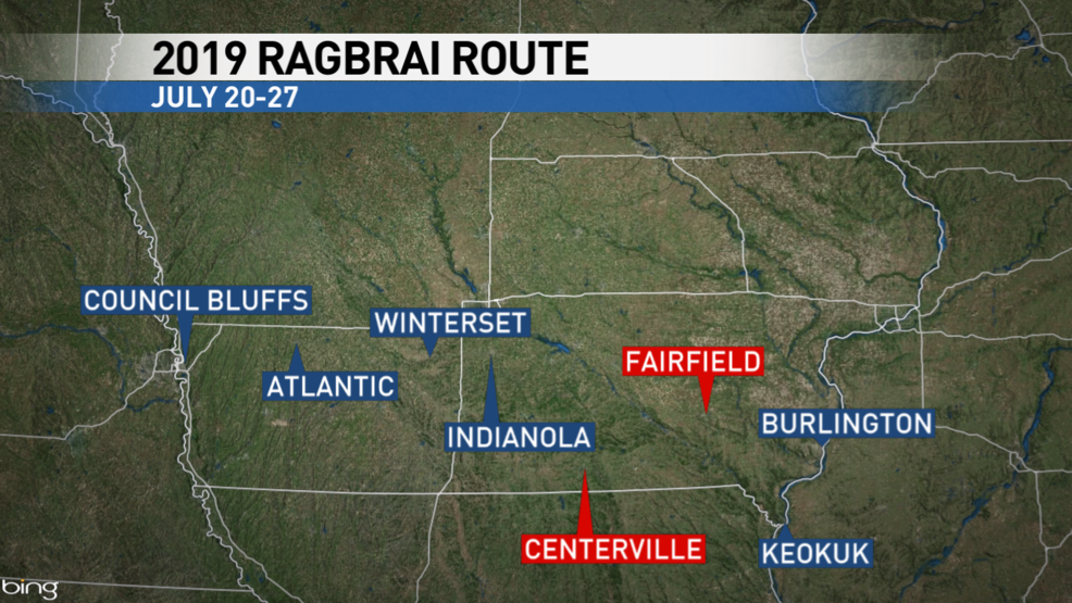 Exact routes and passthrough towns for RAGBRAI to be released this