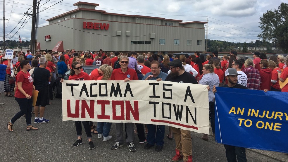 Tacoma teachers union banner strike time KOMO.jpg Tacoma teachers union banner strike time KOMO.jpg