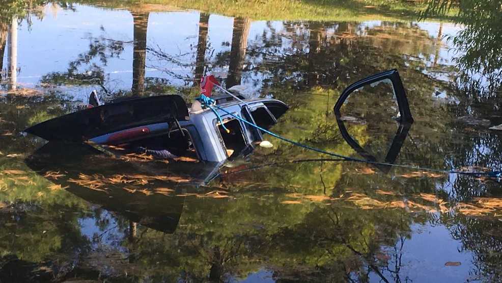 Crews rescue two people after crash into Hilliard pond WSYX