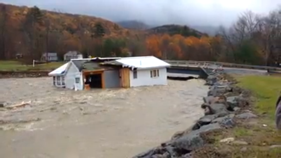 Watch House washed towards bridge, destroyed in New Hampshire river WGME