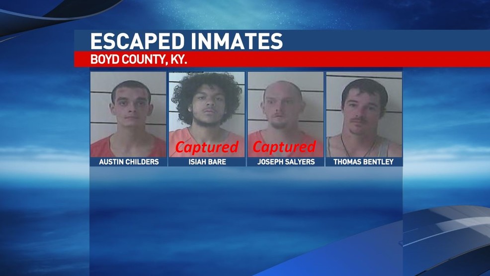 Second of four inmates who escaped in Boyd County captured WCHS