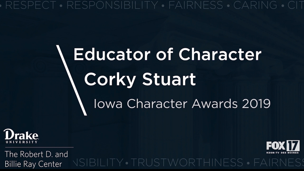 Iowa Character Awards 2019: Educator of Character - Corky Stuart Iowa Character Awards 2019: Educator of Character - Corky Stuart
