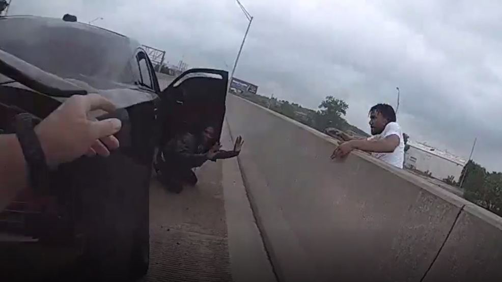 Body Cam Footage Shows Chase Suspect Falling Off Bridge To Escape Tulsa ...