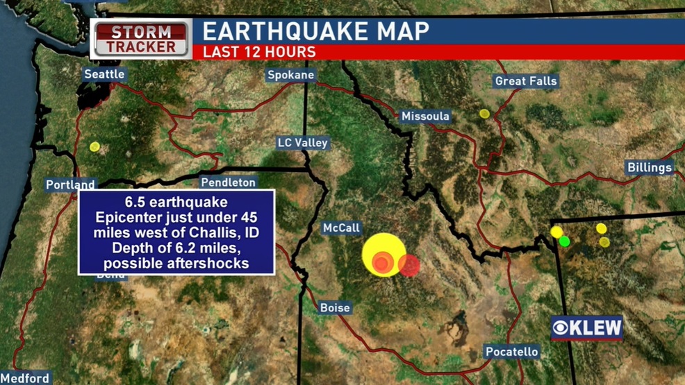 6.5 magnitude Earthquake hits Idaho KLEW