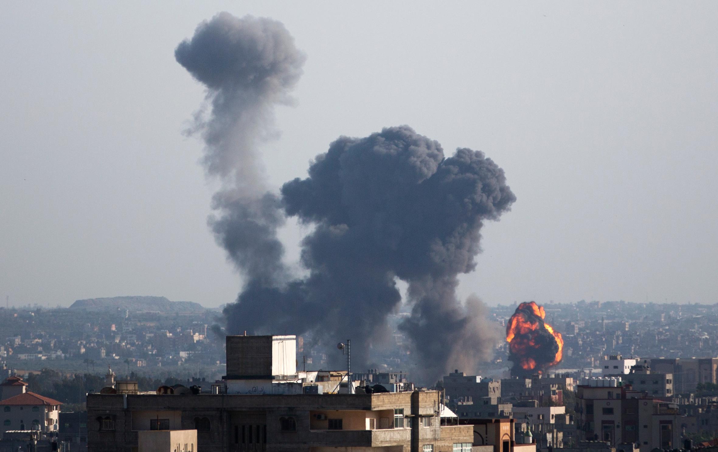 palestinian militants in the gaza strip fired at least 90