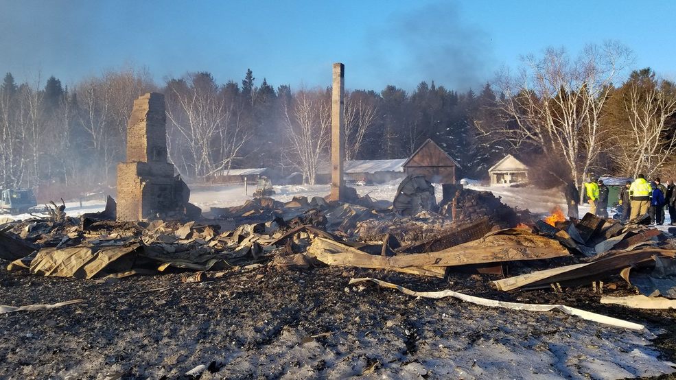 Historic Maine inn destroyed by fire early Saturday morning WGME