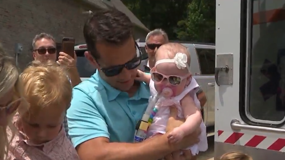 Arkansas infant with rare disease welcomed home by ...