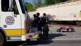Motorcyclist rescued from path of oncoming train in White Marsh